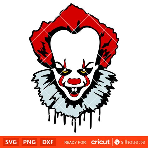 Pennywise Clown Svg, Dancing Clown Svg, Halloween Svg, Horror Movie Svg, Cricut, Silhouette ...