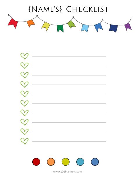 Checklist Template