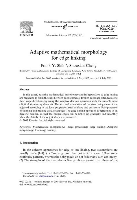 Pdf Adaptive Mathematical Morphology For Edge Linking Dokumen Tips