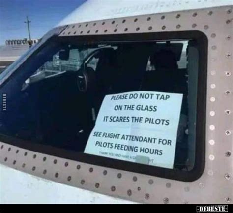 Please Do Not Tap On The Glass It Scares The Pilots See Flight