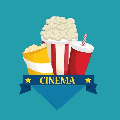 Free Vector | Delicious cinema food menu