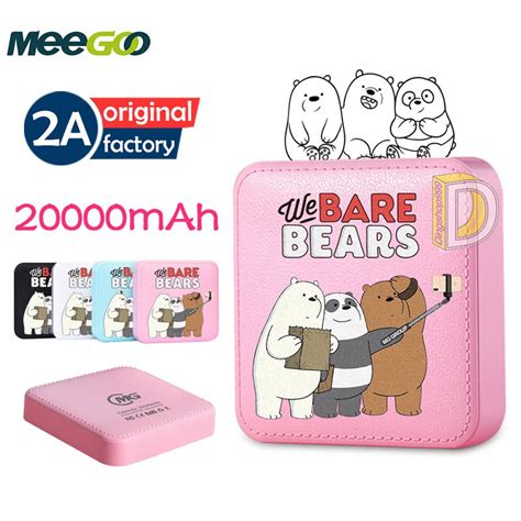 Powerbank Pineng Original We Bare Bears Mah Selfie Cute Mini