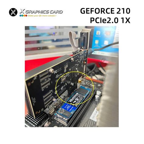 PCI Express 1X G210 Graphics Card - X-VSION GRAPHICS CARD