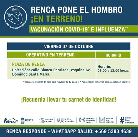 Municipalidad Renca on Twitter Atención Revisa los puntos donde se