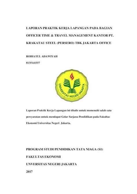 Pdf Laporan Praktik Kerja Lapangan Pada Bagian Pengalaman Yang Di