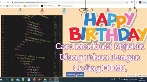 Inilah Source Code Html Ucapan Ulang Tahun Terlengkap Daftar Ucapan