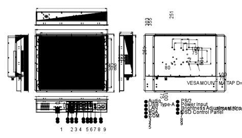 Datasheet R19IB7T OFA1 19 Open Frame Panel PC Winmate