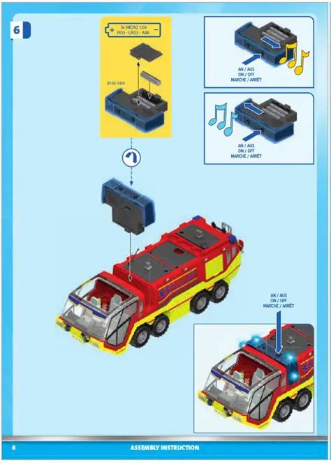 Playmobil City Action Fire Engine With Truck Instruction Manual