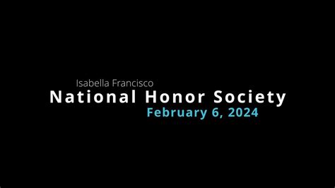 National Honor Society Induction Ceremony Youtube