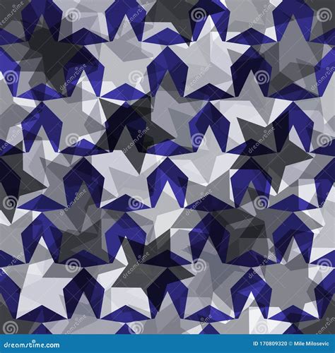 Geometric Pattern With Stars Abstract Seamless Stars Background Stock