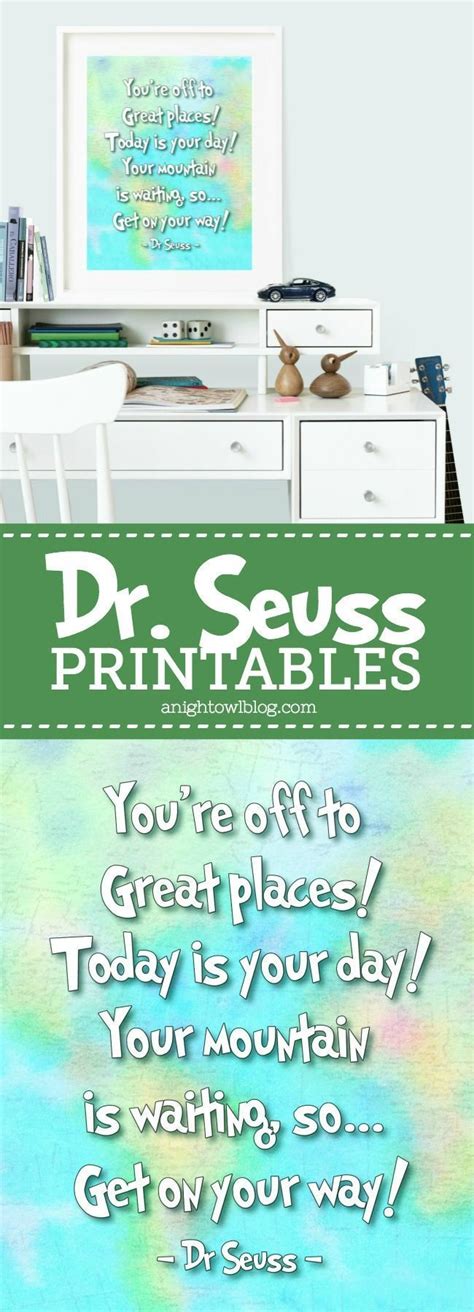 Oh The Places Youll Go Dr Seuss Printables A Night Owl Blog Seuss