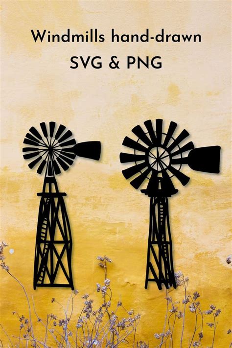 Windmill Svg Farmhouse Windmill Rustic Windmill 869602 Vectors