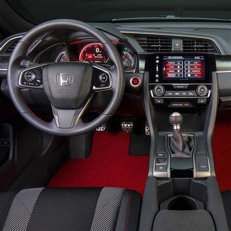 Honda Civic Si Prototype 2017 Esse é O Interior Do Novo Civic Si Que é Exibido No Salão De Los