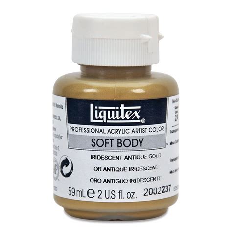 Liquitex Soft Body Artist Acrylics Iridescent Antique Gold 59 Ml