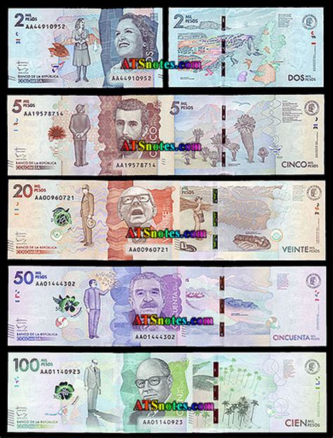 Colombia Banknotes Colombia Paper Money Catalog And Colombian