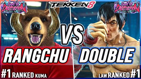 T8 🔥 Rangchu 1 Ranked Kuma Vs Double 1 Ranked Law 🔥 Tekken 8 Youtube