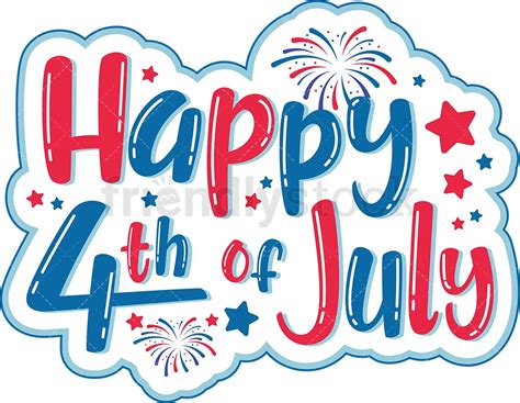 Happy 4th Of July Vector Independencedays