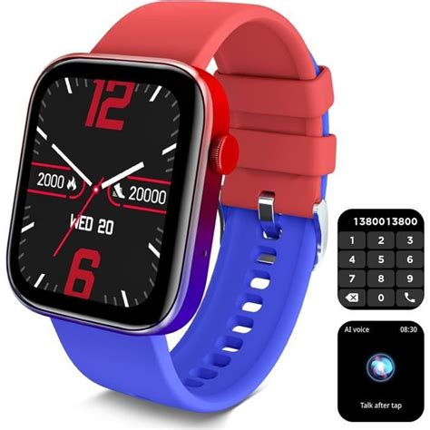 Montre Connectée Avec Appel Bluetooth Et Sms Message 1 8 Smartwatch