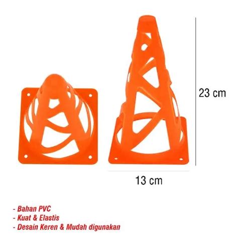 Cone Kerucut Kun Jaring Cm Olahraga Latihan Pembatas Sepakbola