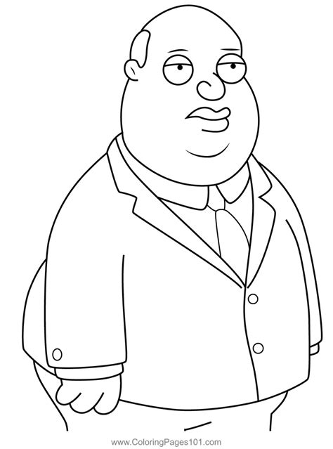 Ollie Williams Family Guy Coloring Page for Kids - Free Family Guy ...