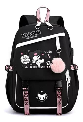 Mochila Kuromi De Desenho Animado Kawaii De Grande Capacidad