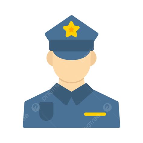 Police Man Flat Icon Vector Avatar Man Police PNG And Vector With