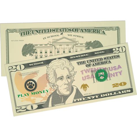 play money assorted bills tcr teacher created resources