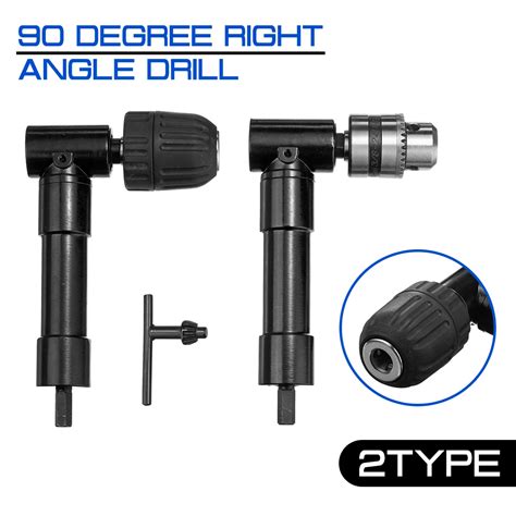 90 Degree Right Angle Bend Extension Adaptor Right Angle Electric Drill Keyless Three Jaw Chuck