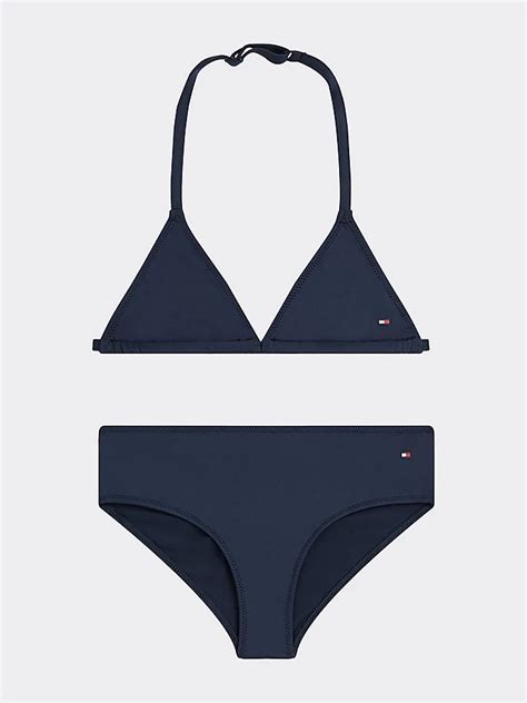 Triangle Bikini Set Blue Tommy Hilfiger