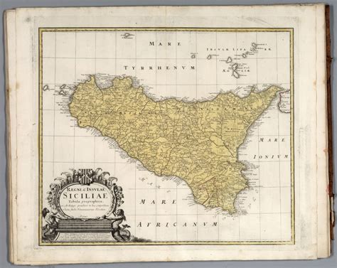 Regni Insulae Siciliae David Rumsey Historical Map Collection