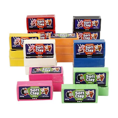 Modellera storlek 13x6x4 cm Ass färger 24x500g 1 frp Rito se