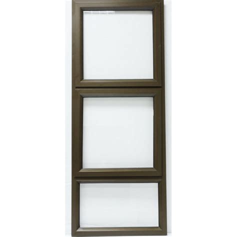 Window Frame Aluminium Ptt Bronze Clear Left Hand Valuwin Cashbuild