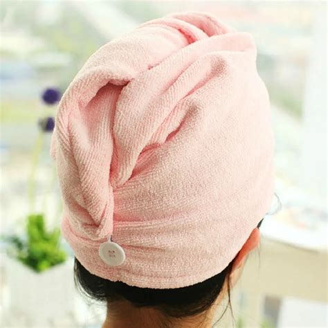 Gorro de ducha mágico de microfibra para mujer Toalla de baño suave de