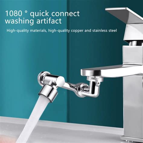 Plastic 1080 Degree Swivel Sink Faucet Aerator Universal Splash Movable