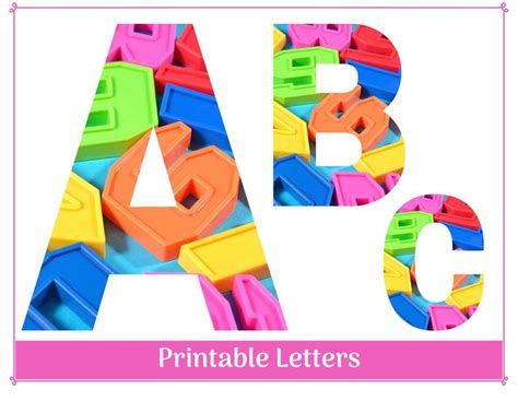 Math Themed Printable Alphabet Letters A Z Numbers 0 9 Banners