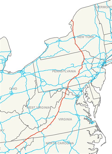 Map Of Virginia Interstate 81 - Usa Track And Field Map It