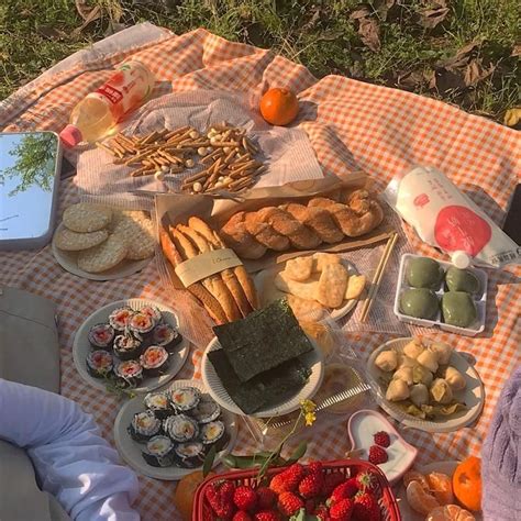 Clementine Gingham Picnic Blanket Picnic Date Food Picnic Food Picnic Inspiration