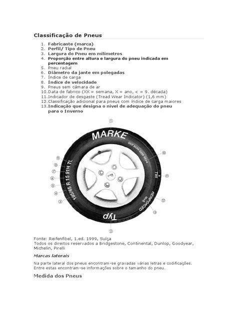 Classificação Pneu A B C D E F - Classificação de Pneus | PDF | Pneu | Roda