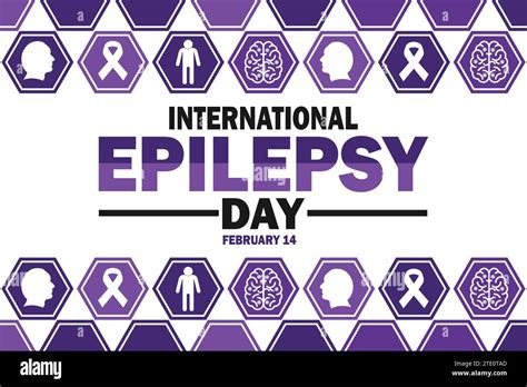 International Epilepsy Day Vector Illustration February Suitable