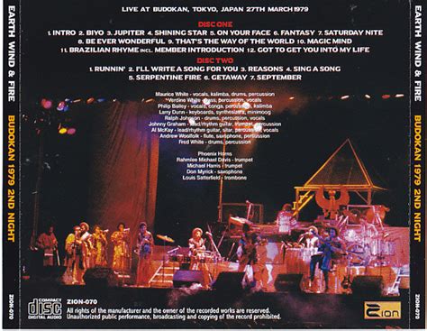 Earth Wind Fire Budokan Nd Night Cd Giginjapan