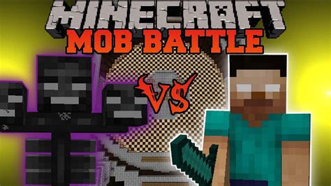 Minecraft Herobrine Vs Wither Minecraft Mob Battles Arena Battle