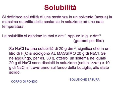 Equilibri In Soluzione Di Composti Poco Solubili Se