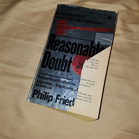 Reasonable Doubt by Philip Friedman | Reasonable doubt, Books, Book cover