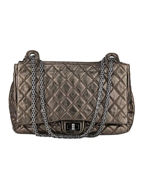 Bolsa Chanel Accordion Reissue Metálica Original EJS19 Etiqueta