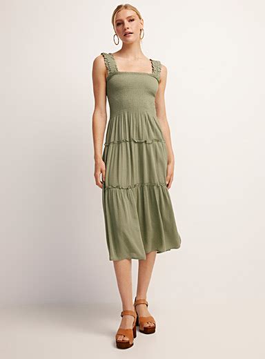 Smocked Bust Tiered Dress Vero Moda Sundress Simons