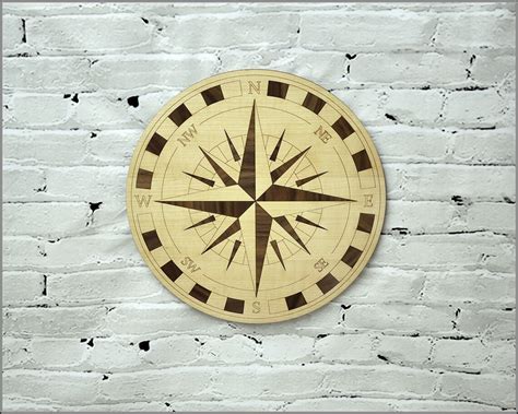 Compass Wall Art Beautiful Handmade Wall Ornament Etsy