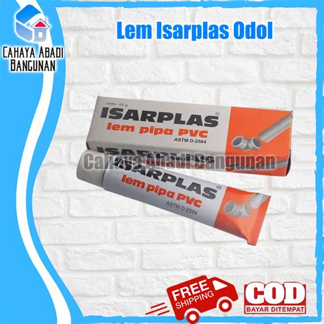 Jual Lem Pipa Pralon PVC ISARPLAS Odol Tube Shopee Indonesia