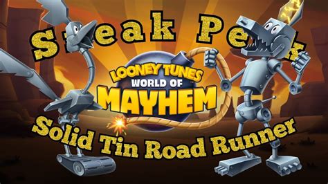 Sneak Peek Looney Tunes World Of Mayhem Solid Tin Road Runner Youtube