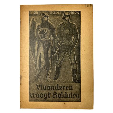 Original Wwii Flemish Waffen Ss Volunteer Brochure Oorlogsspullen Nl