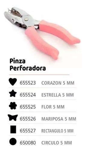 Perforadora Pinza Papel Goma Eva Cuerina 5mm Ibi Craft Color Rosa Forma